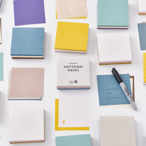 MOTTAINAI MEMO Block #1 White/Grey craft product showing detailed design texture and product finish