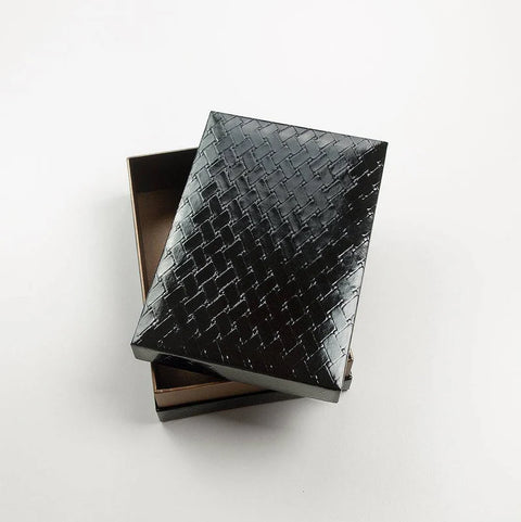"Urushi" Paper Box w/ Mixed Washi