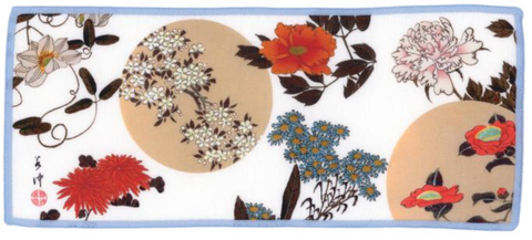 Ukiyoe Smartphone Glasses Wiping Handkerchief has a microfiber back for cleaning phone screens and eyeglasses. Version 5