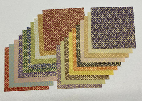 Kikkou Donsu Origami showcases an elegant textured pattern suited for paper folding projects. Version 3