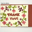 Katazome Greeting Cards Thank You (Birds) pop up greeting card showing detailed design texture and product finish