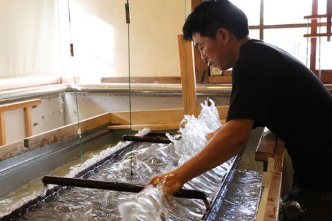 WORKSHOP: Japanese Papermaking with Master Papermaker Osamu Hamada Saturday February 28th / 12PM - 3PM decorative craft paper showing detailed design texture and product finish