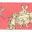 Ukiyoe Washi Tape: M-9 Rabbits & Frogs (Hokusai)