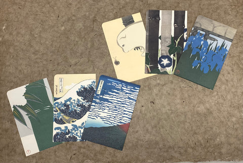 Ukiyoe Eco Paper Folder is an A5 double pocket file folder made from cane sugar byproduct fiber. Version 1
