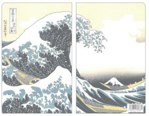 Ukiyoe Eco Paper Folder features a woodblock inspired design made in Japan by UNSODO. Version 8