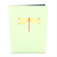 Lovepop Pop-up Card: Dragonfly on Water Lily (yellow)