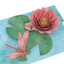Lovepop Pop-up Card: Water Lily Dragonfly (pink)