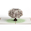 Lovepop Pop-up Card: Pink Magnolia Tree pop up greeting card showing detailed design texture and product finish